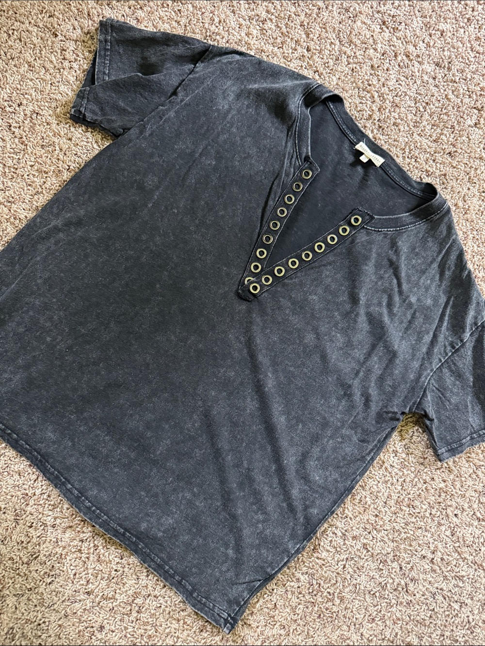 Gilded intent acid wash shirt